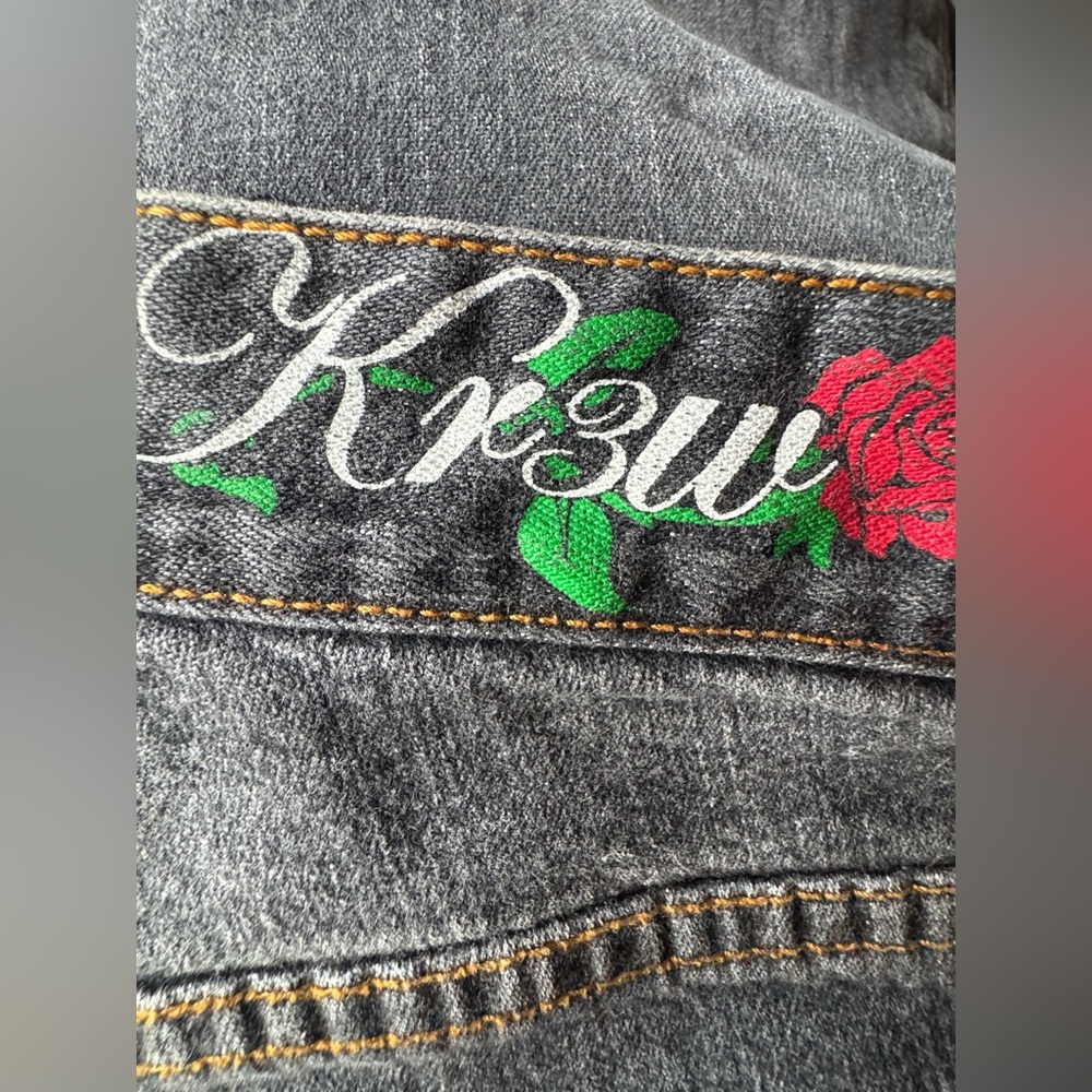 KR3W Ellington Vintage Y2K denim jeans 28 - Picture 5 of 8